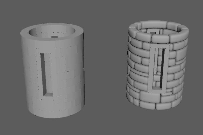 1. Bricks in Maya