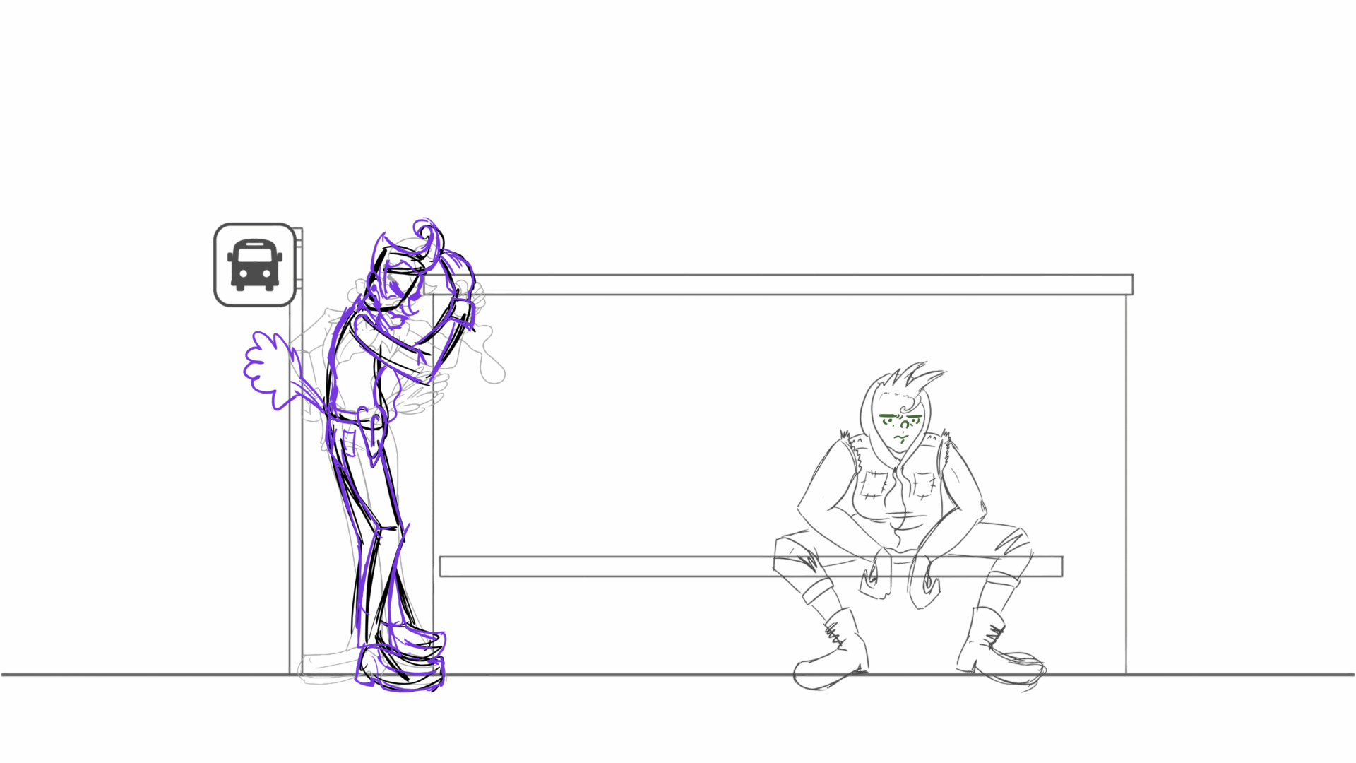 Arm Stank Bus Stop Test.gif