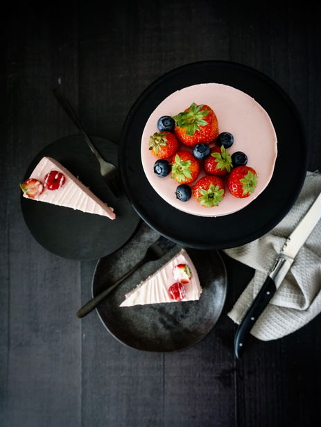 Keto Aardbeien Frambozen Kwarktaart