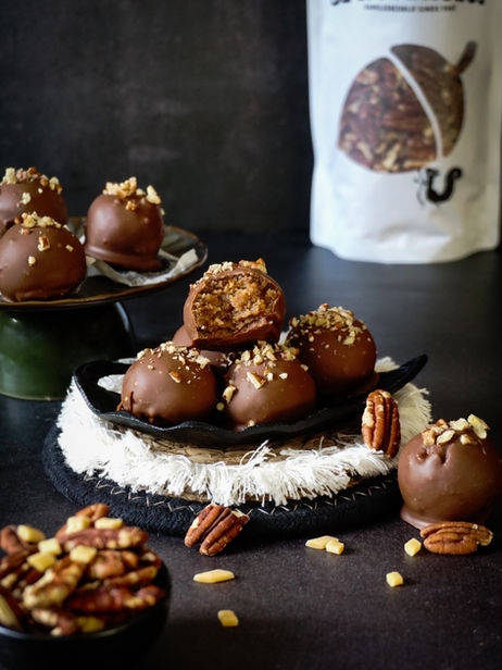 Keto karamel pecan Truffels