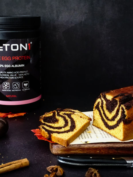 Keto Pompoen Marmer Cake