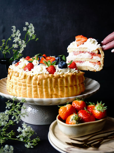 Keto Aardbeien Slagroomtaart