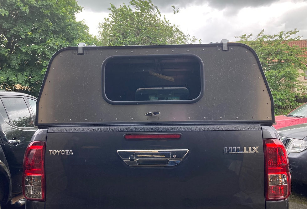 Thumbnail: NEW AGRICAN ALLOY CANOPY FITTED TO A TOYOTA HILUX DOUBLECAB PICKUP SORRY SOLD