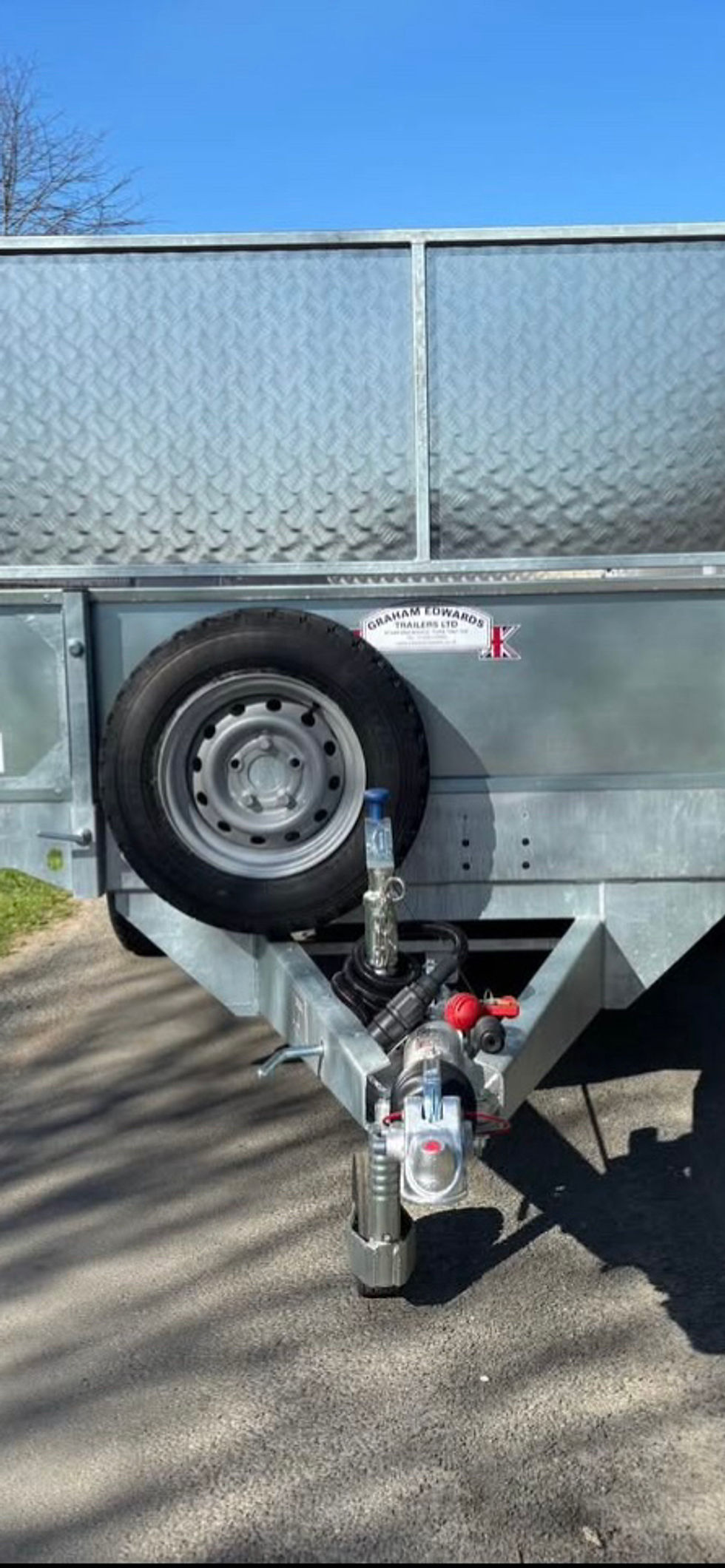 Thumbnail: NEW GRAHAM EDWARDS 15ft FLATBED TRAILER with SOLID SIDE EXTENSIONS -S0RRY SOLD