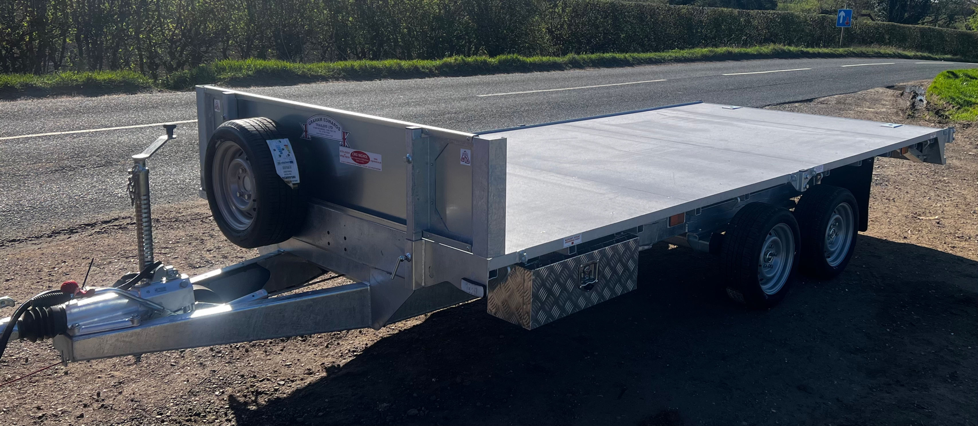 NEW GRAHAM EDWARDS 14ft FLAT BED TRAILER SORRY SOLD