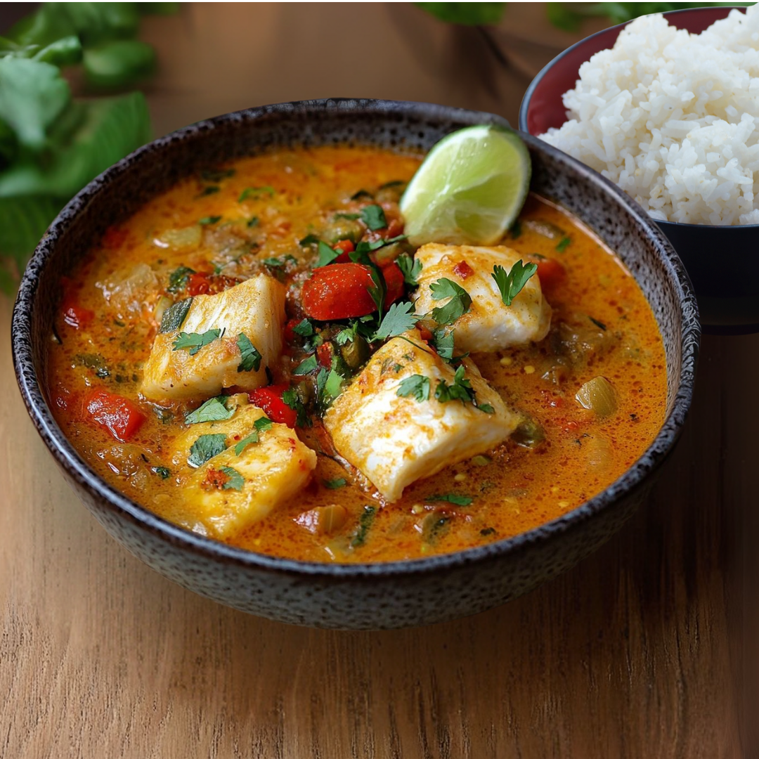 Brazilian Fish Stew, Fragrant Rice (GF, DF, Nut Free)