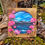 Thumbnail: Moonlit Fjord in Bloom – Hand-Painted Wood Art | Coastal Landscape Painting