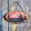 Thumbnail: Miniature Wood Slice Landscape Painting | Sunset Over Rocky Shoreline