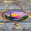 Thumbnail: Miniature Wood Slice Seascape Painting | Original Sunset Painting on Woo