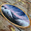 Thumbnail: Miniature Wood Slice Landscape Painting | Snowy Mountains at Twilight
