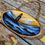 Thumbnail: Hand-Painted Wood Slice Ornament – Lighthouse at Dusk | Coastal Nautical Decor