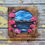 Thumbnail: Moonlit Fjord in Bloom – Hand-Painted Wood Art | Coastal Landscape Painting