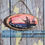 Thumbnail: Miniature Wood Slice Landscape Painting | Sunset Over Rocky Shoreline