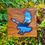 Thumbnail: Eagle Silhouette Painting | Wildlife Art | Landscape Painting on Wood | 8×8