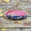 Thumbnail: Miniature Wood Slice Landscape Painting | Snowy Mountain Range at Sunset