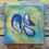 Thumbnail: Seashell Canvas Art | Mussel Shell Painting | 6x6 inches
