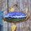 Thumbnail: Miniature Wood Slice Landscape Painting | Snowy Mountains & Wild Grasslands