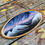 Thumbnail: Miniature Wood Slice Landscape Painting | Snowy Mountains at Twilight