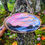 Thumbnail: Hand-Painted Wood Slice Ornament – Coastal Rock Formation at Sunset | Rustic Art