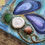 Thumbnail: Seashell Canvas Art | Mussel Shell Painting | 6x6 inches