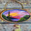 Thumbnail: Miniature Wood Slice Seascape Painting | Original Sunset Painting on Woo