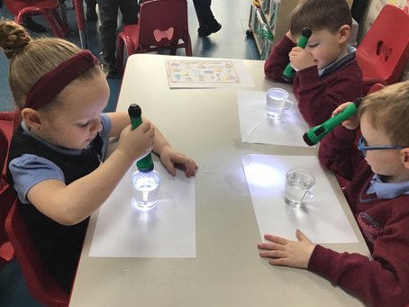 Reception: Studying rainbows 🌈