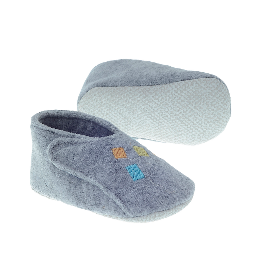 Miniaturbild: FreeSure 242812 Gri Erkek Bebek Ayak Anatomisine Uygun Kaymaz Ayakkabı