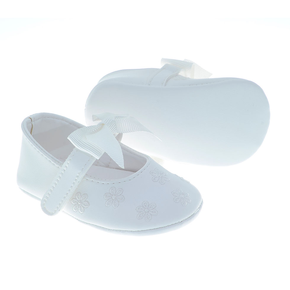 Miniature : FreeSure 232734 Beyaz Kız Bebek Ayak Anatomisine Uygun Kaymaz Ayakkabı