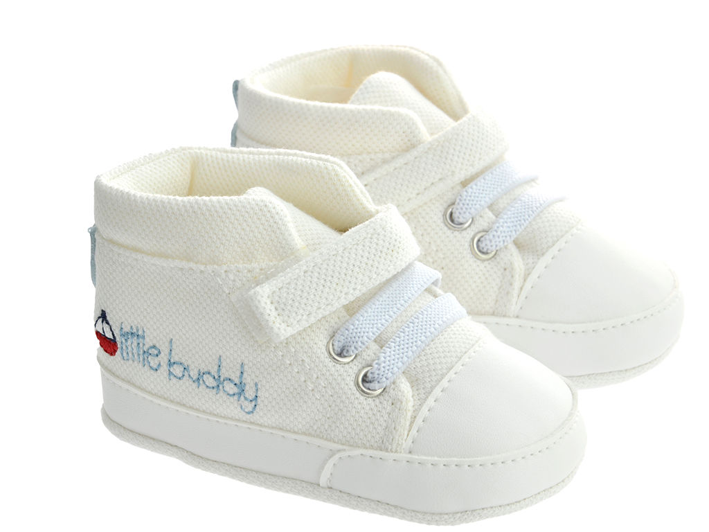 FreeSure 231523 Beyaz Erkek Bebek Ayak Anatomisine Uygun Kaymaz Ayakkabı