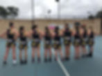 Lancefield Netball girls back of uniform
