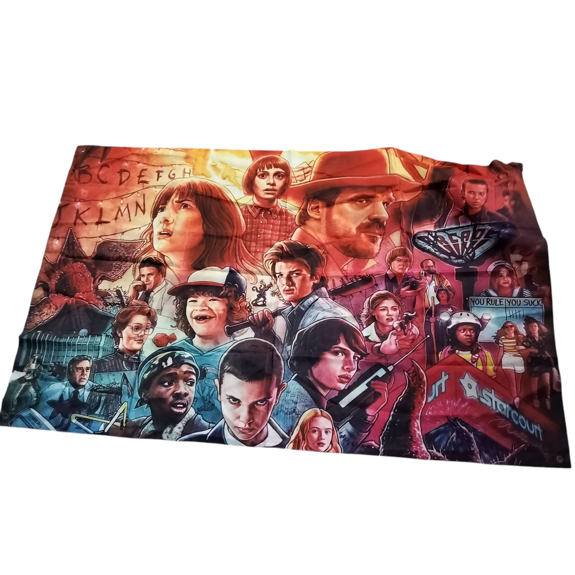 Banderín de tela impreso, Decorativo de Stranger Things