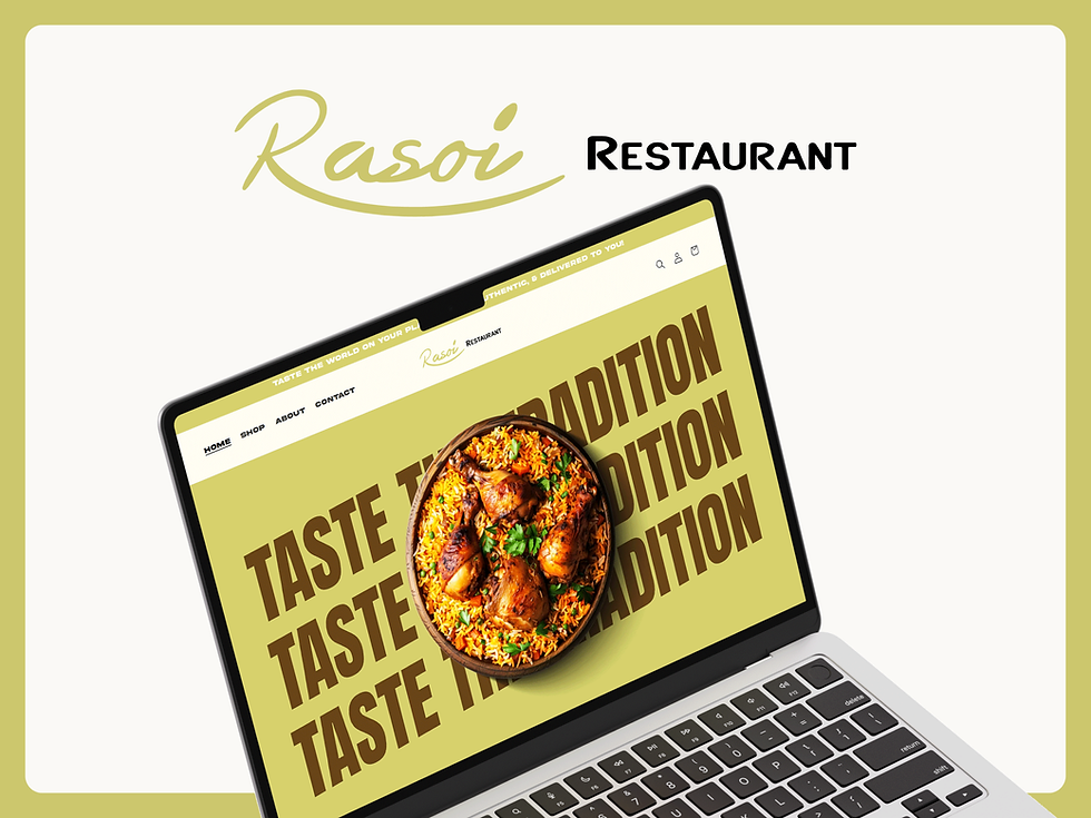 Rasoi Restaurant Website Thumbnail