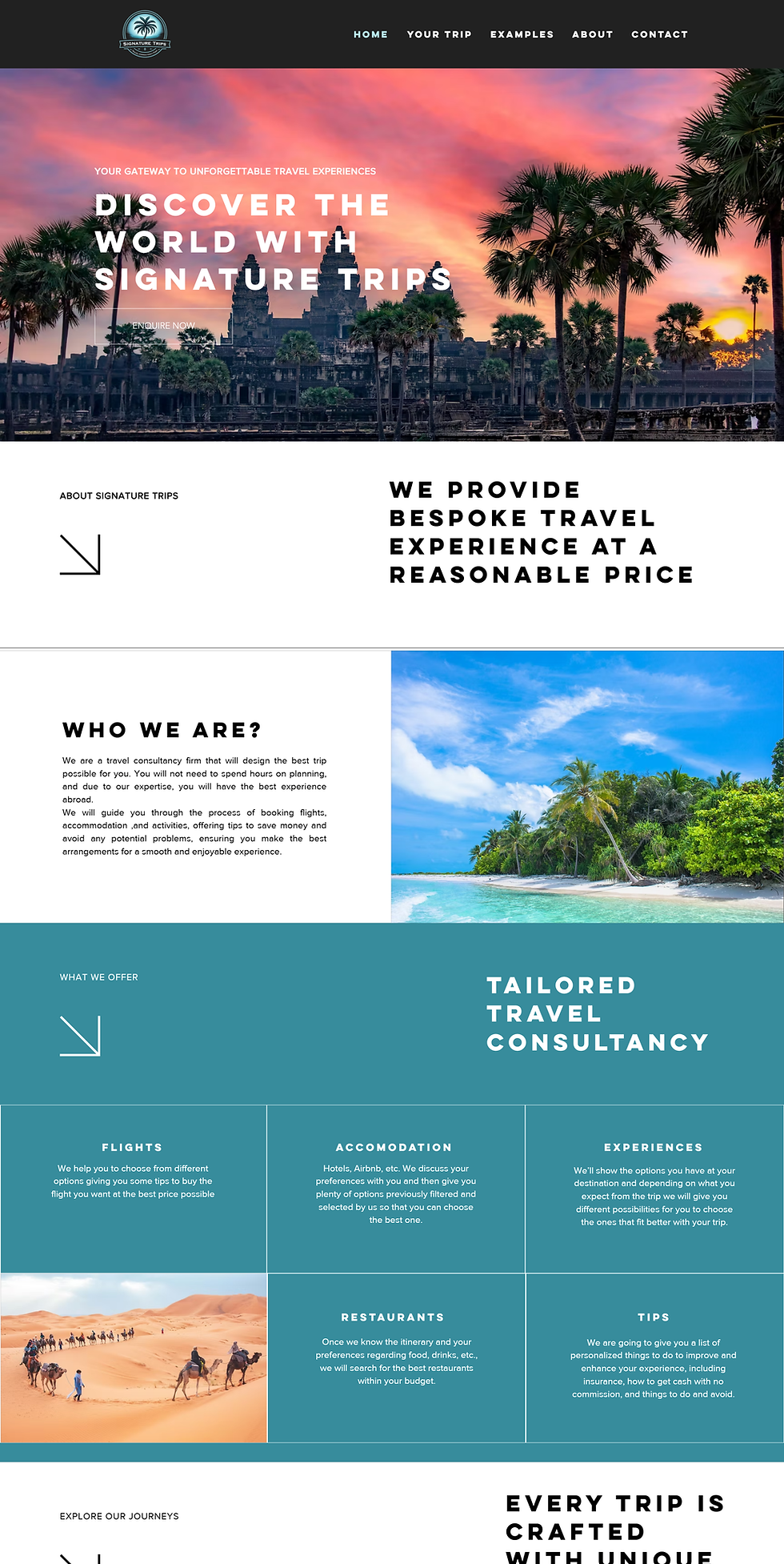 Signature Trips Website