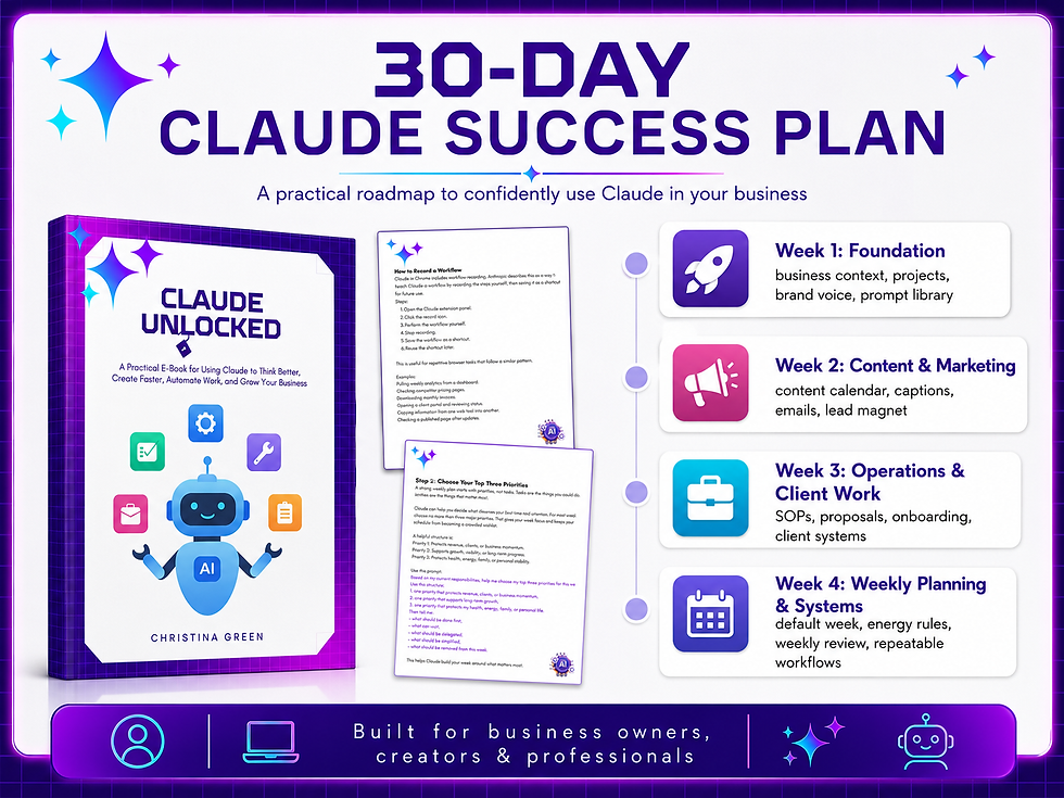 Thumbnail: Claude Unlocked: A Practical Guide to Using Claude for Business