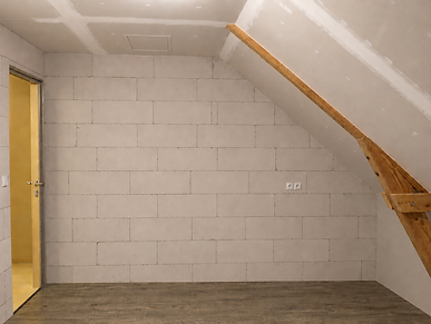Espace détente avant les travaux de rénovation intérieure.
