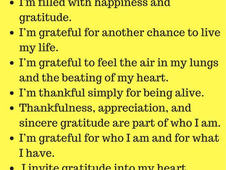 Wake Up with Gratitude in your Heart and appreciate what life will give you if you give back: