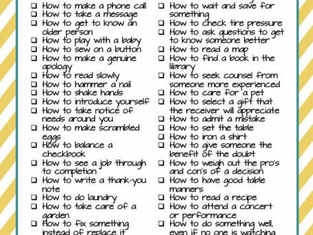 What do you think of when you see a list like this?