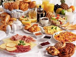 Monday - Sunday Breakfast Schedule Menu
