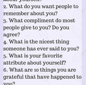 Journal Prompts