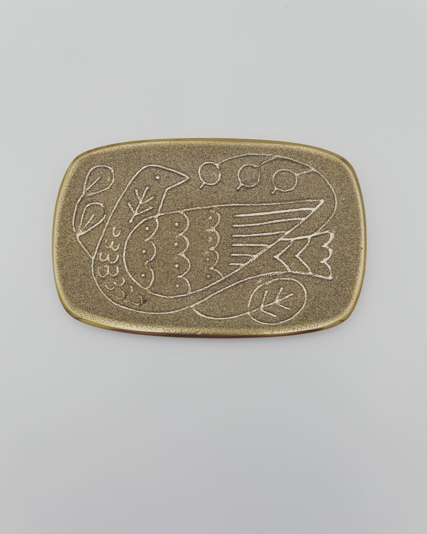 Molded Brass Jewelry/Serving Tray