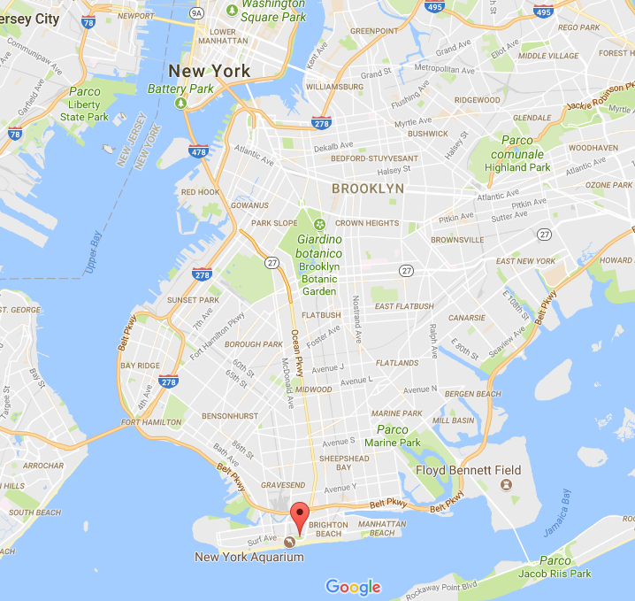 Coney Island dove si trova mappa