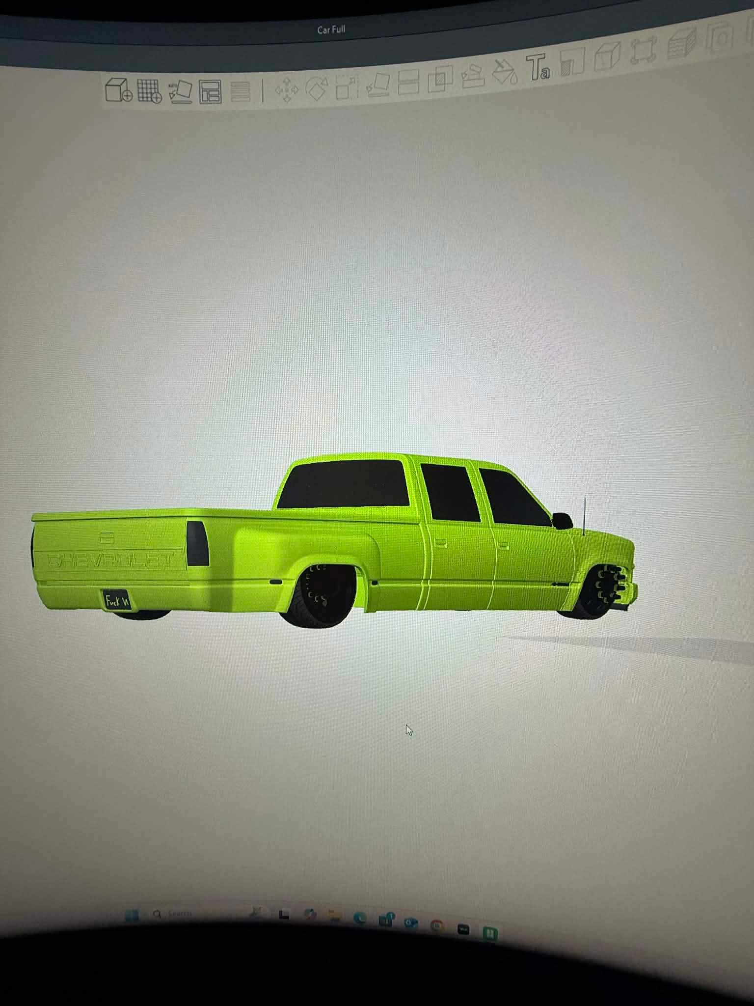 1997 obs long bed dually bed and bed parts only STL FILES ONLY