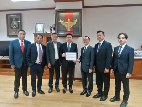 แสดงความยินดีกับปลัดแรงงานคนใหม่ และบริจาคสมทบเพื่อแรงงานไทยในอิสราเอล