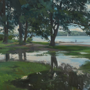 Landschaftsmalerei, Till Warwas, Malerei, Flensburger Förde,