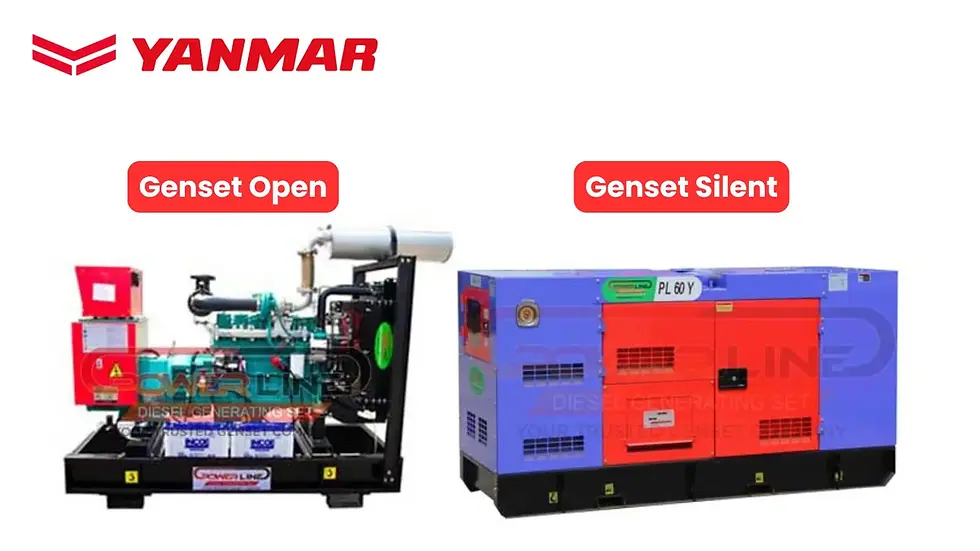 Genset Pabrik Silent dan Open