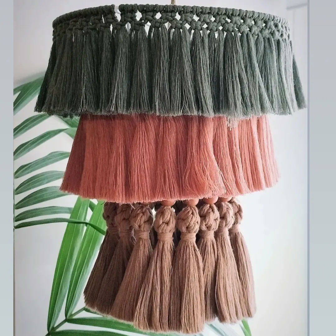 Boho macrame light (Tiny whale x Pantias macrame) 
