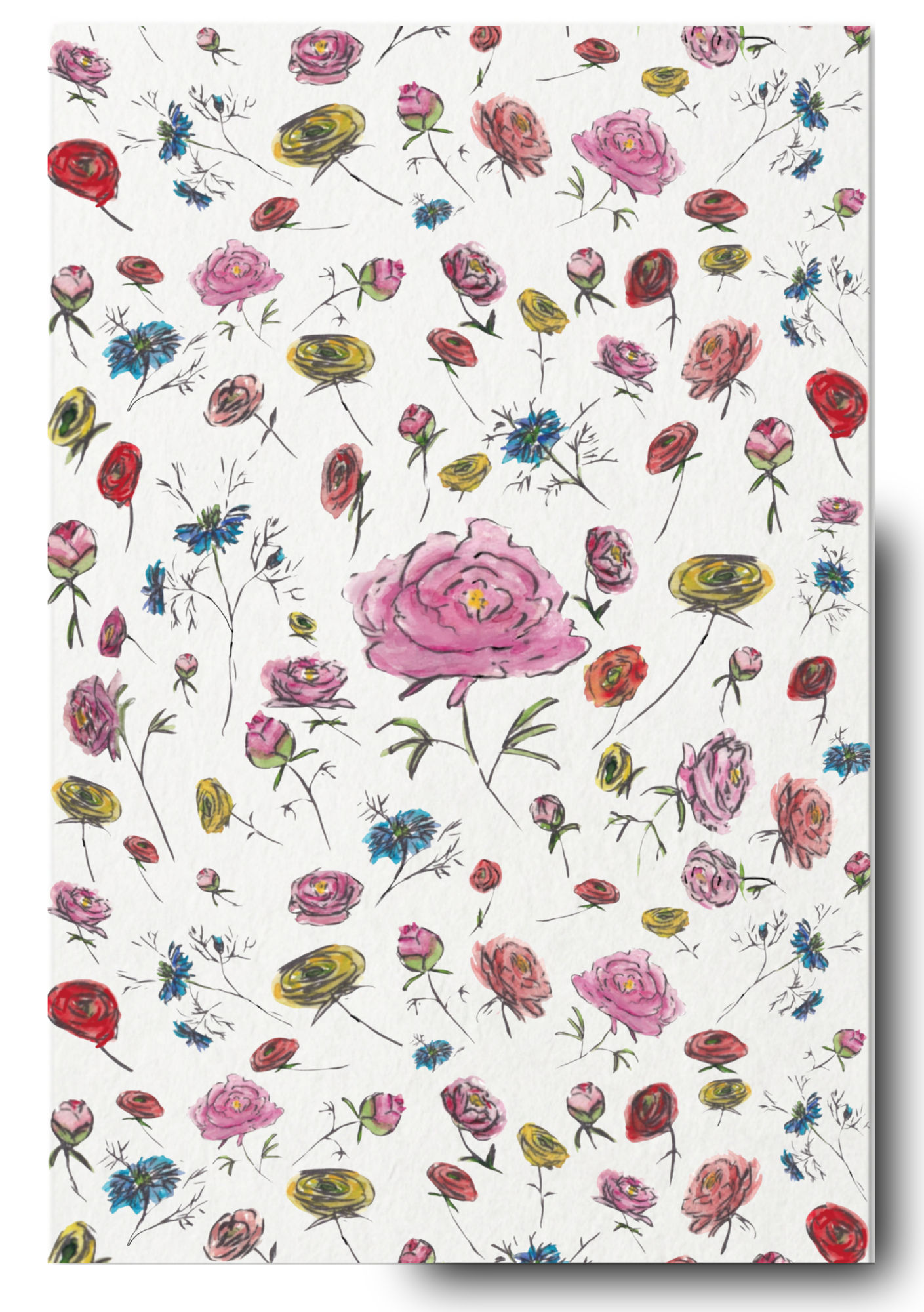 Repeat Floral | Luxury Artist Greeting Card