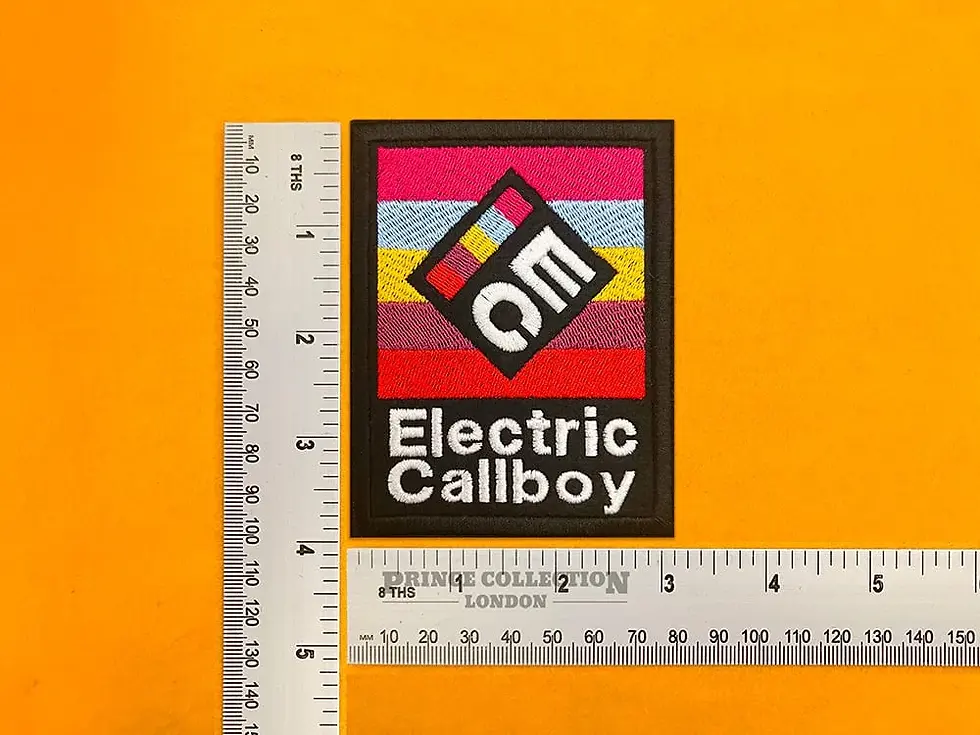 Premium embroidered Electric Callboy patch iron on or sew on