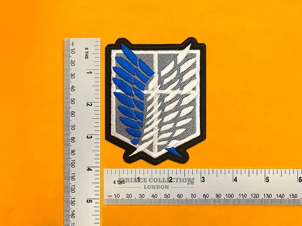 Premium embroidered Attack on Titan Survey Corps emblem patch iron on or sew on