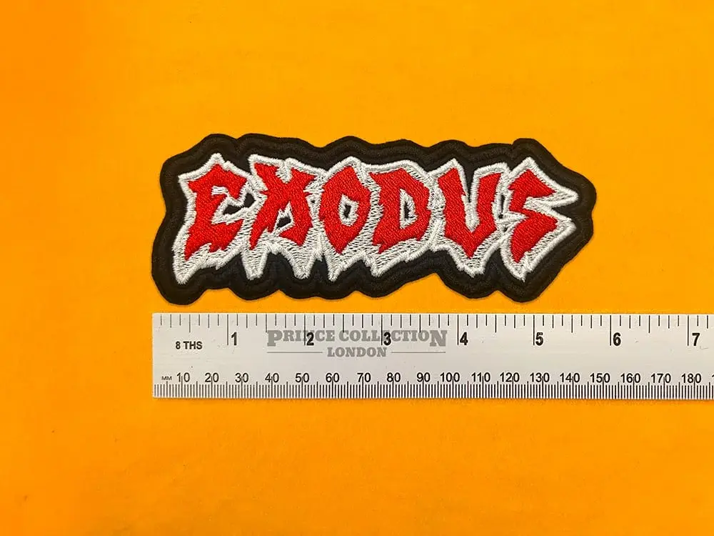 Premium embroidered Exodus patch iron on or sew on